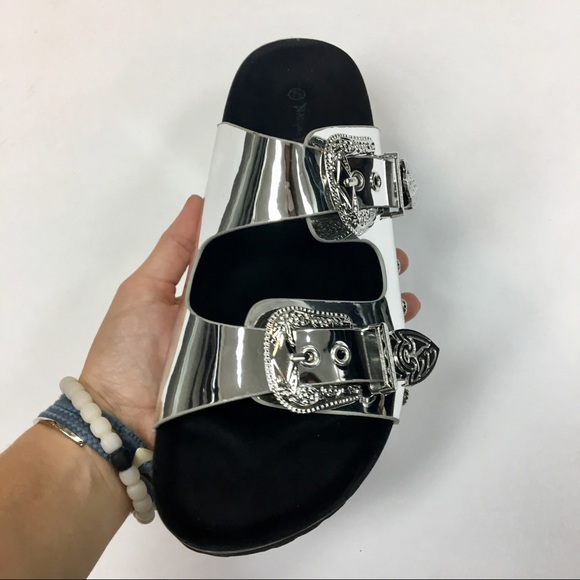 Silver western buckle slide - Picture 3 of 8